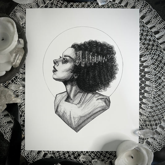 The Bride - Fine Art Print - Bride of Frankenstein