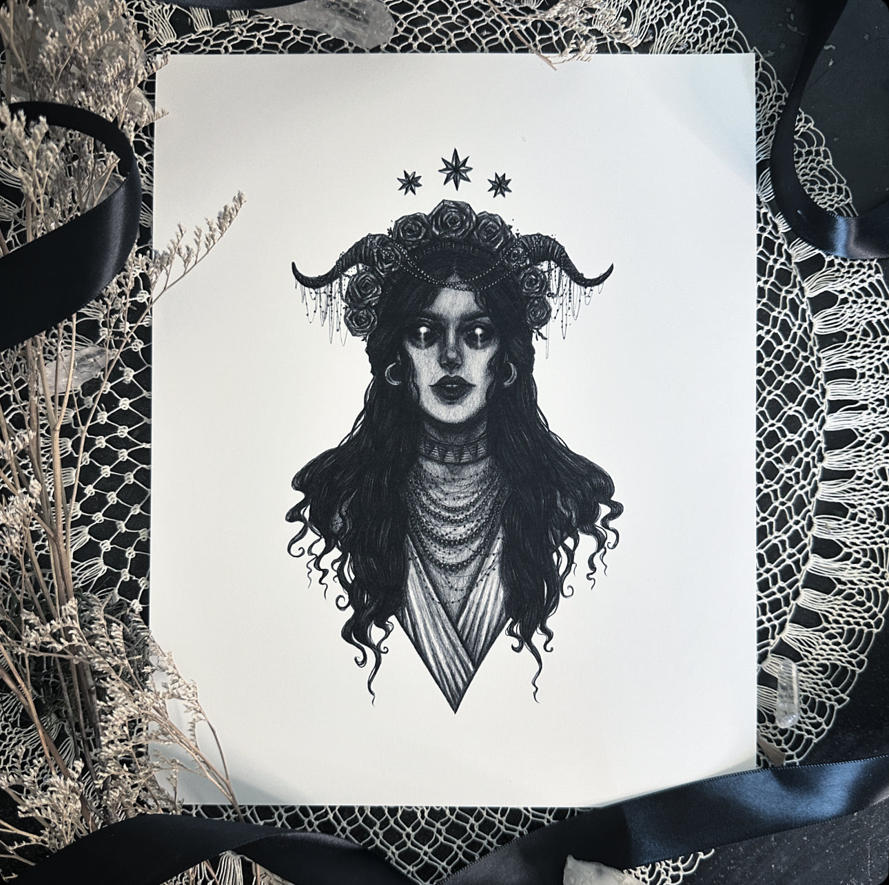 Lilith - Fine Art Print - Demon from Mesopotamia & Jewish Lore