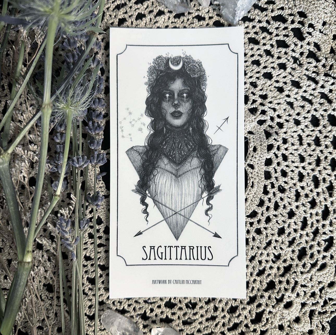 Sagittarius Devotional Candle Sticker - 3x6” High Quality Vinyl Sticker