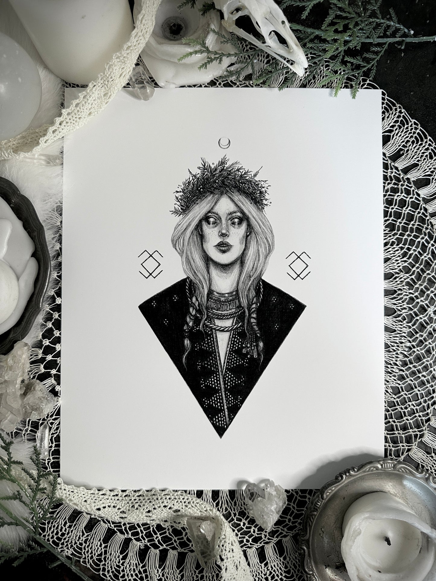 Ragana - Fine Art Print - Baltic Goddess of Clairvoyance, Witches, & Death