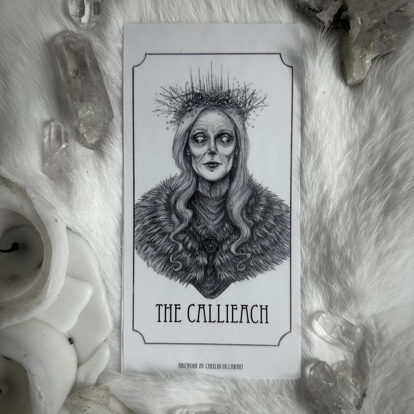 The Cailleach Devotional Candle Sticker - 3x6” High Quality Vinyl Sticker